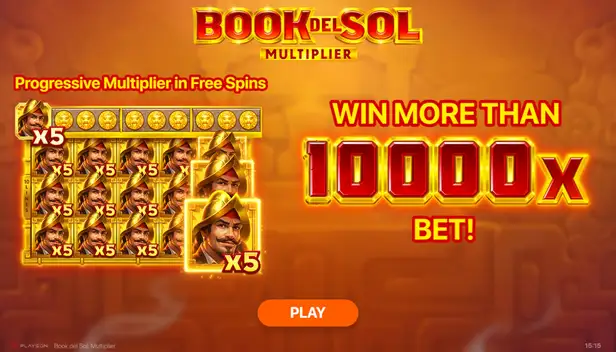 Book Del Sol Multiplier -  spillemaskiner gratis (Playson)